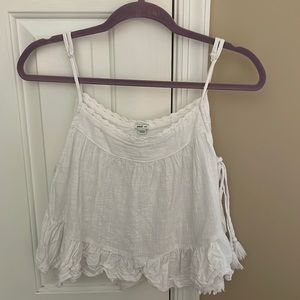 Aerie White Spaghetti Strap Top Size Medium